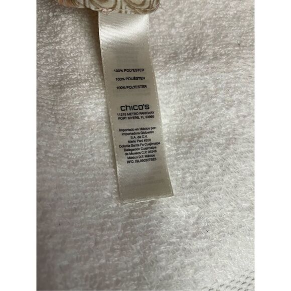 Chicos Sheer Long Sleeve Long Line Tunic Size 4 - Picture 7 of 14